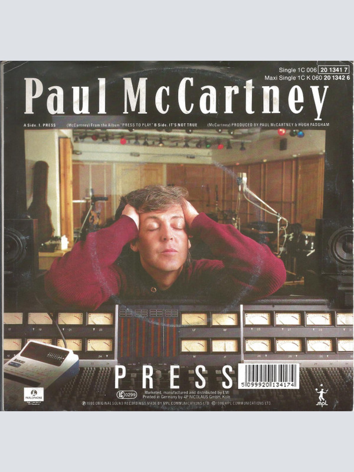 Vinyl / Paul McCartney - Press (Video Edit)