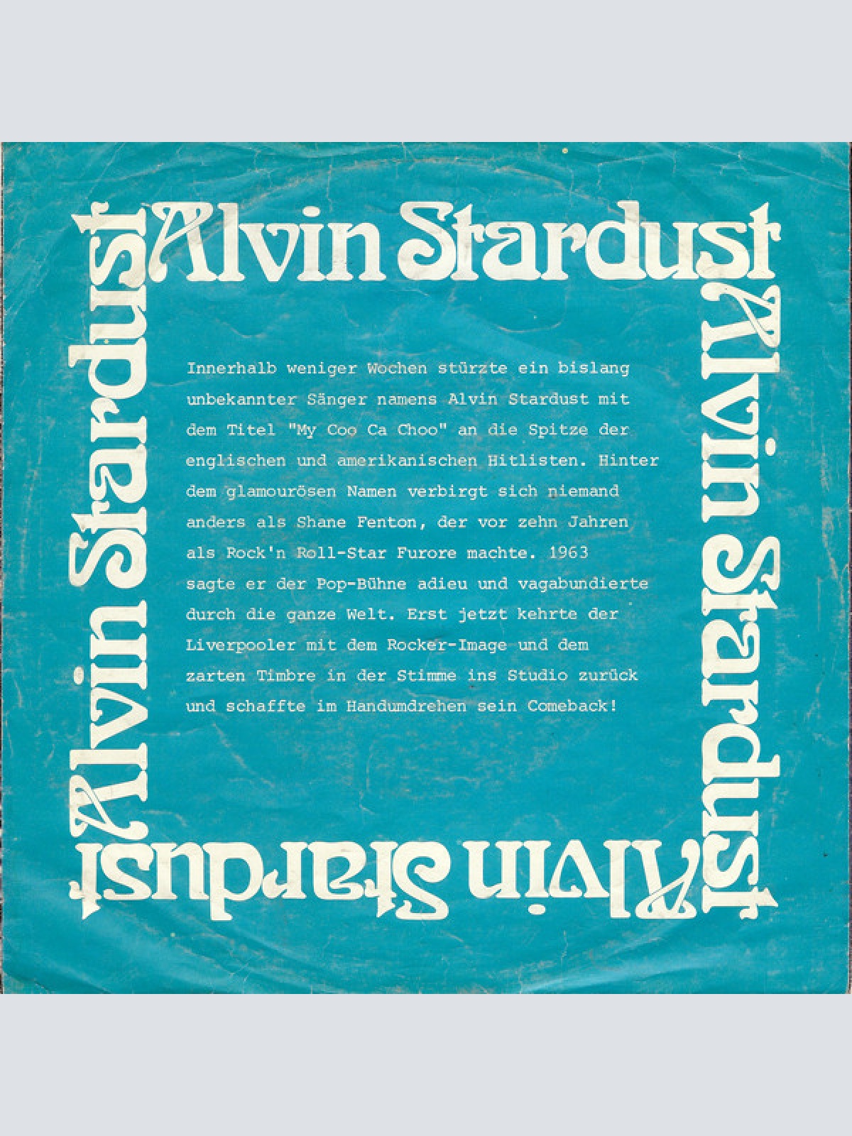Vinyl / Alvin Stardust - Jealous Mind