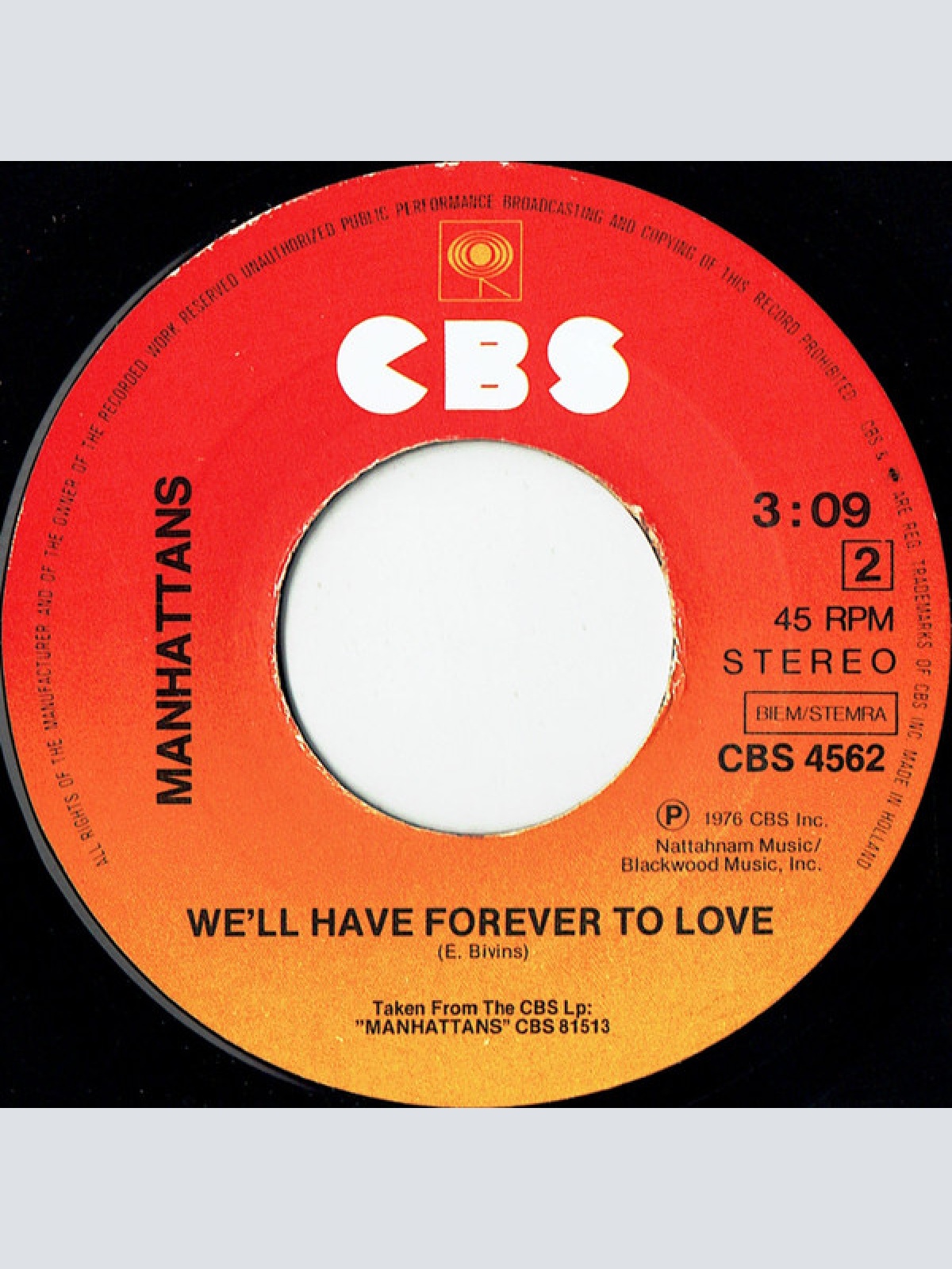 Vinyl / The Manhattans* - Hurt