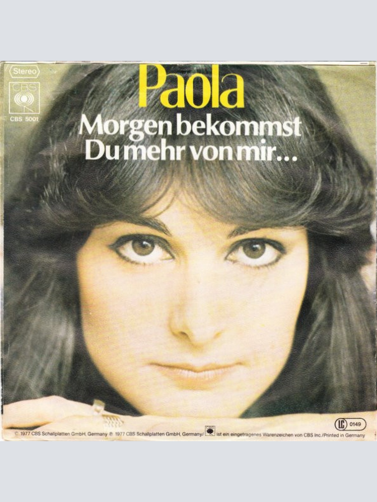 Vinyl / Paola (2) - Morgen Bekommst Du Mehr Von Mir...