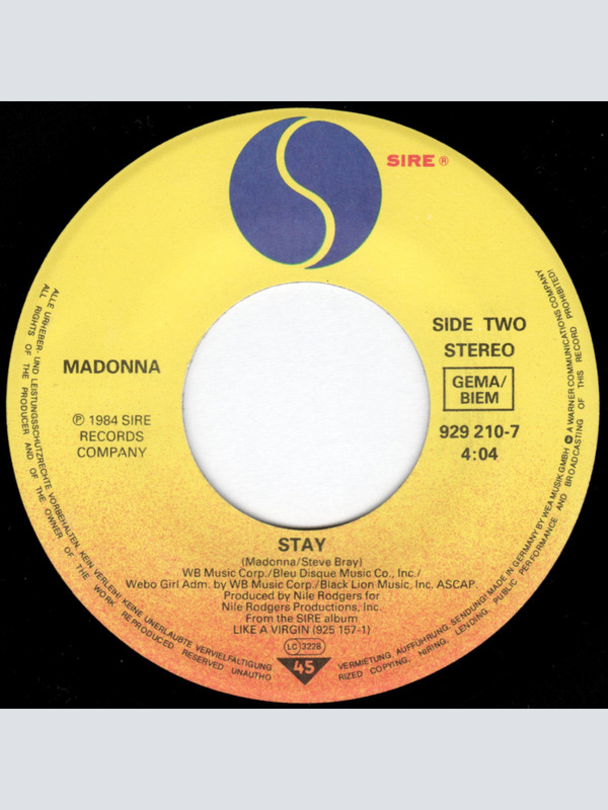 Vinyl / Madonna - Like A Virgin