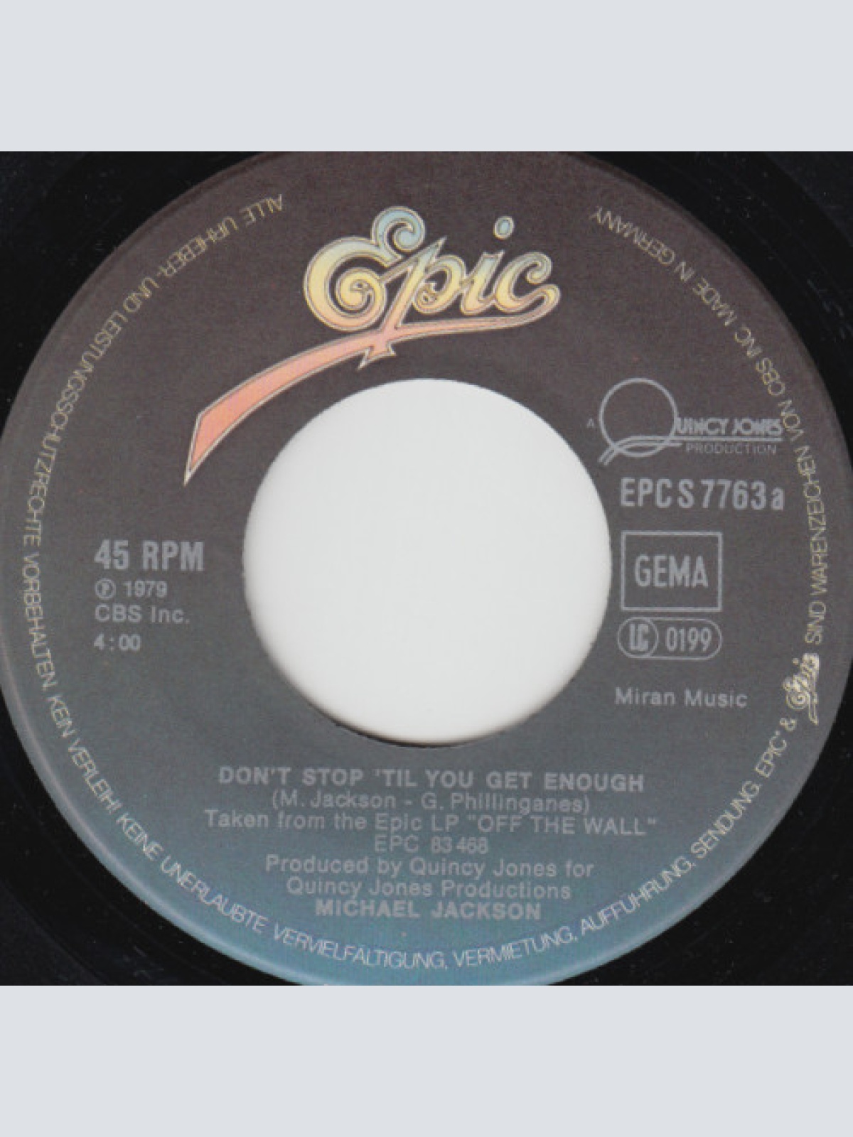 Vinyl / Michael Jackson - Don't Stop 'Til You Get Enough