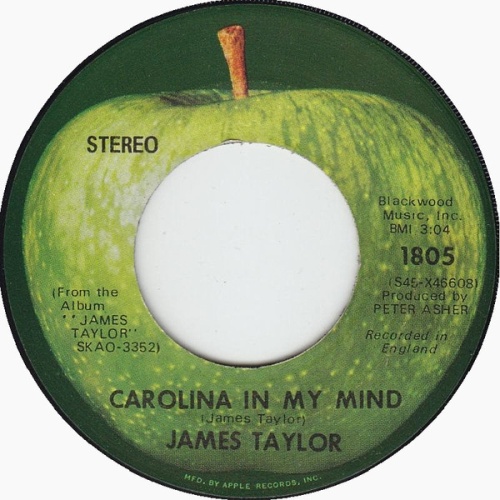 Vinyl / James Taylor (2) - Carolina In My Mind
