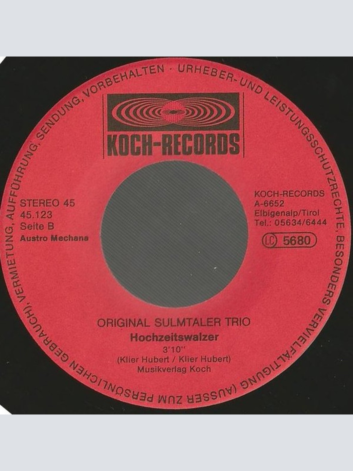 Vinyl / Original Sulmtaler Trio - Verliebt In Die Berge