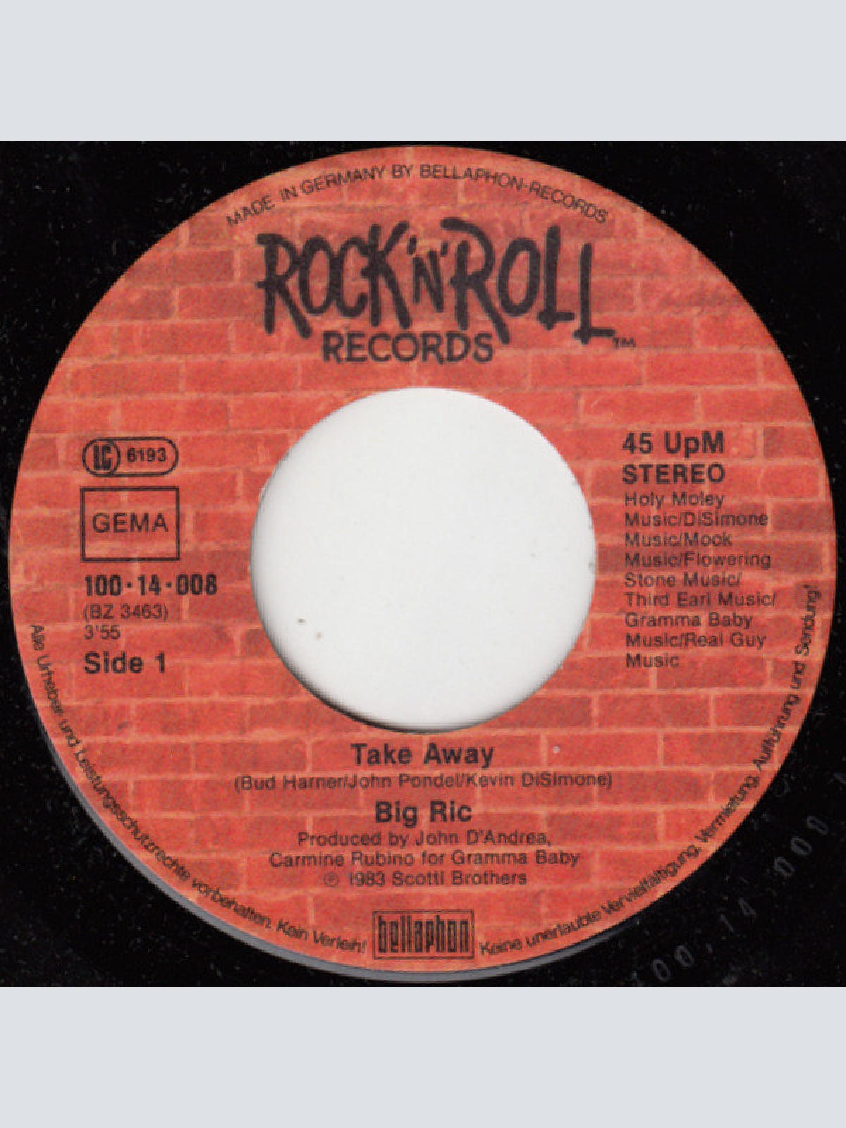 Vinyl / Big Ric - Take Away