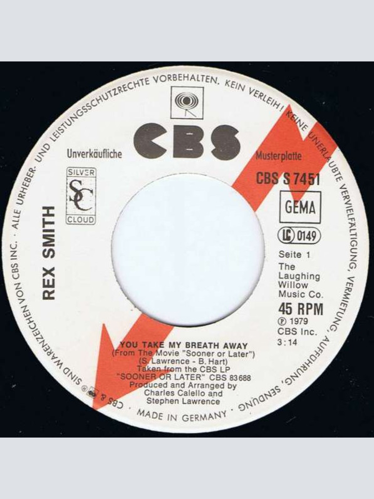 Vinyl / Rex Smith - You Take My Breath Away