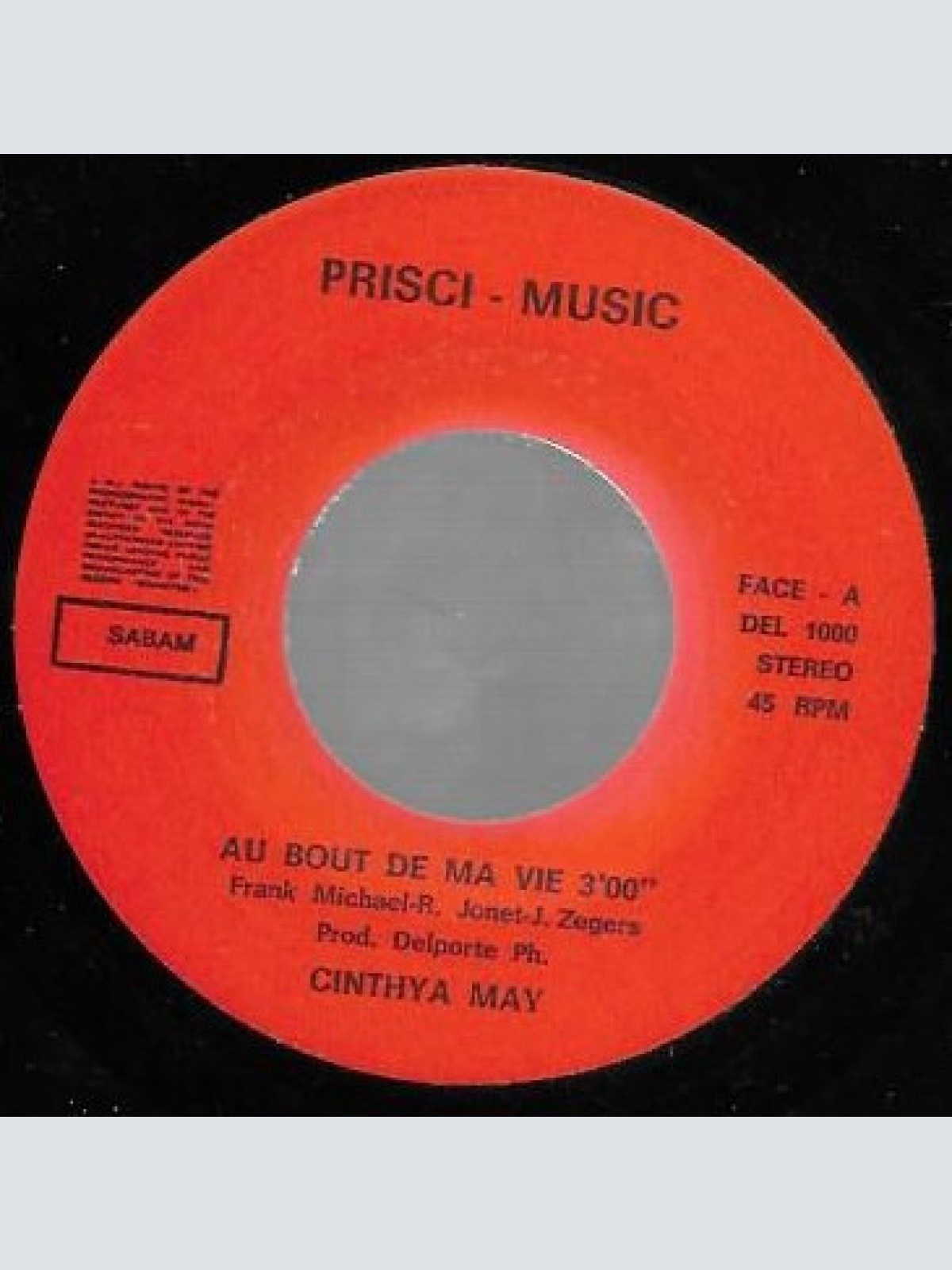 Vinyl / Cinthya May - Au Bout De Ma Vie