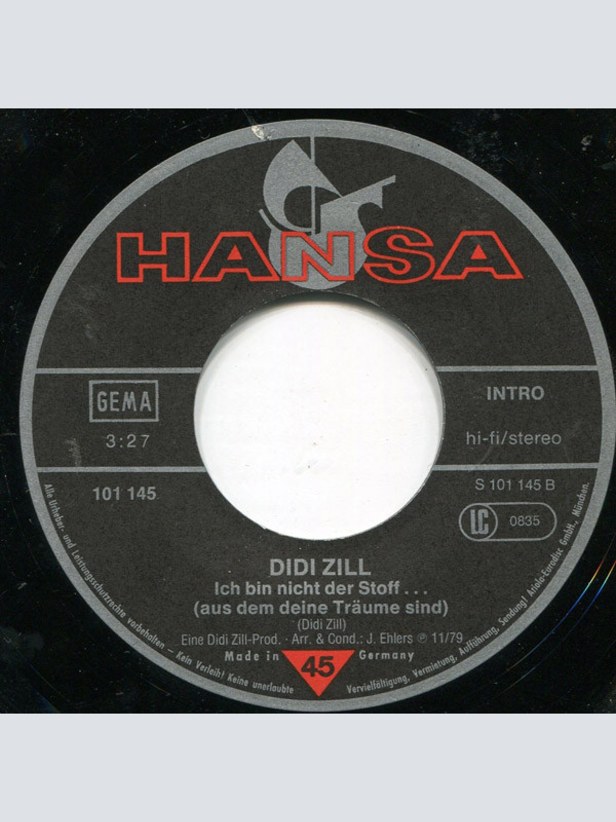 Vinyl / Didi Zill - Video Killed The Radio Star (Deutsche Originalaufnahme)