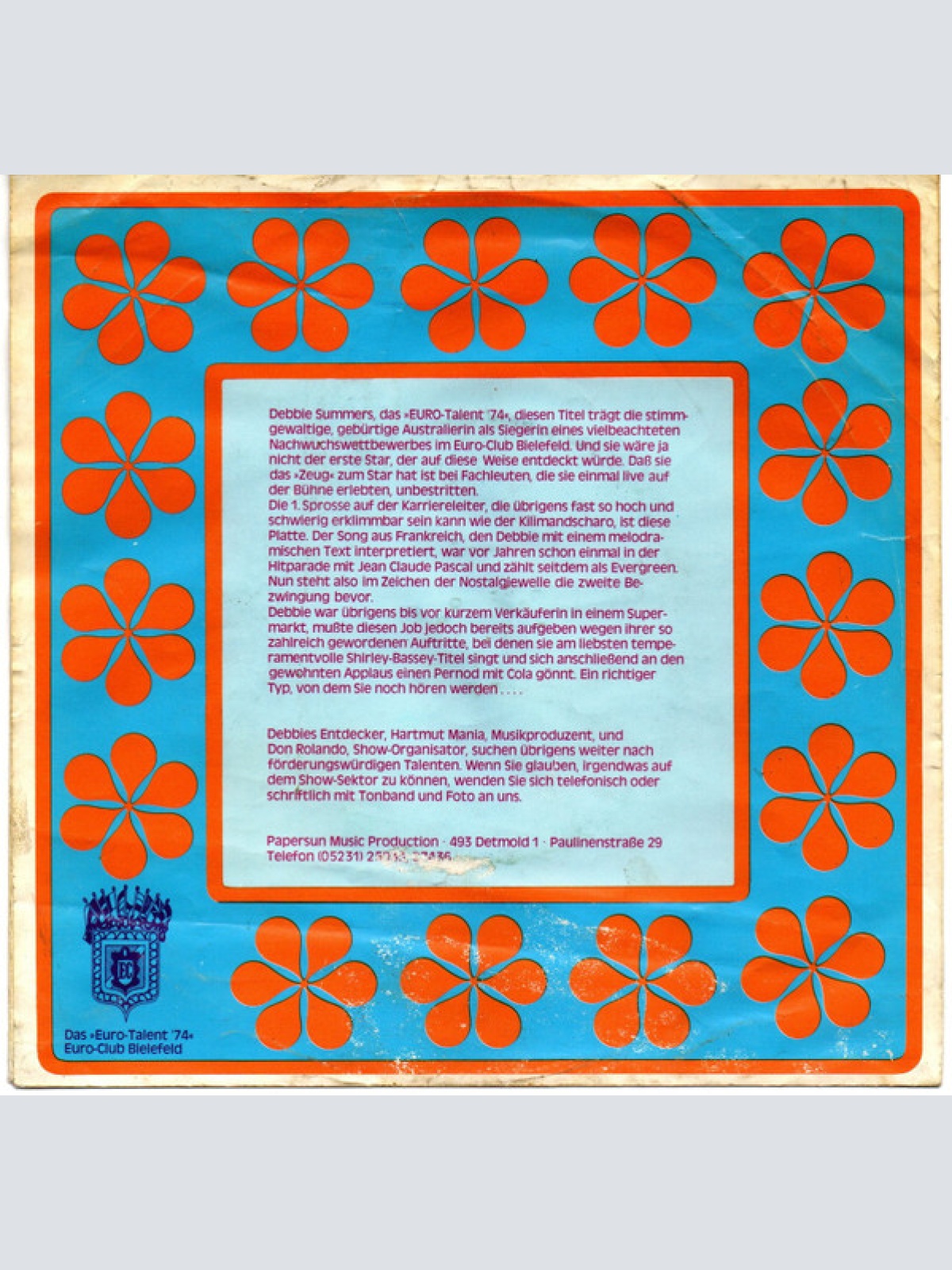 Vinyl / Debbie Summers - Kilimandscharo / Sing Your Song