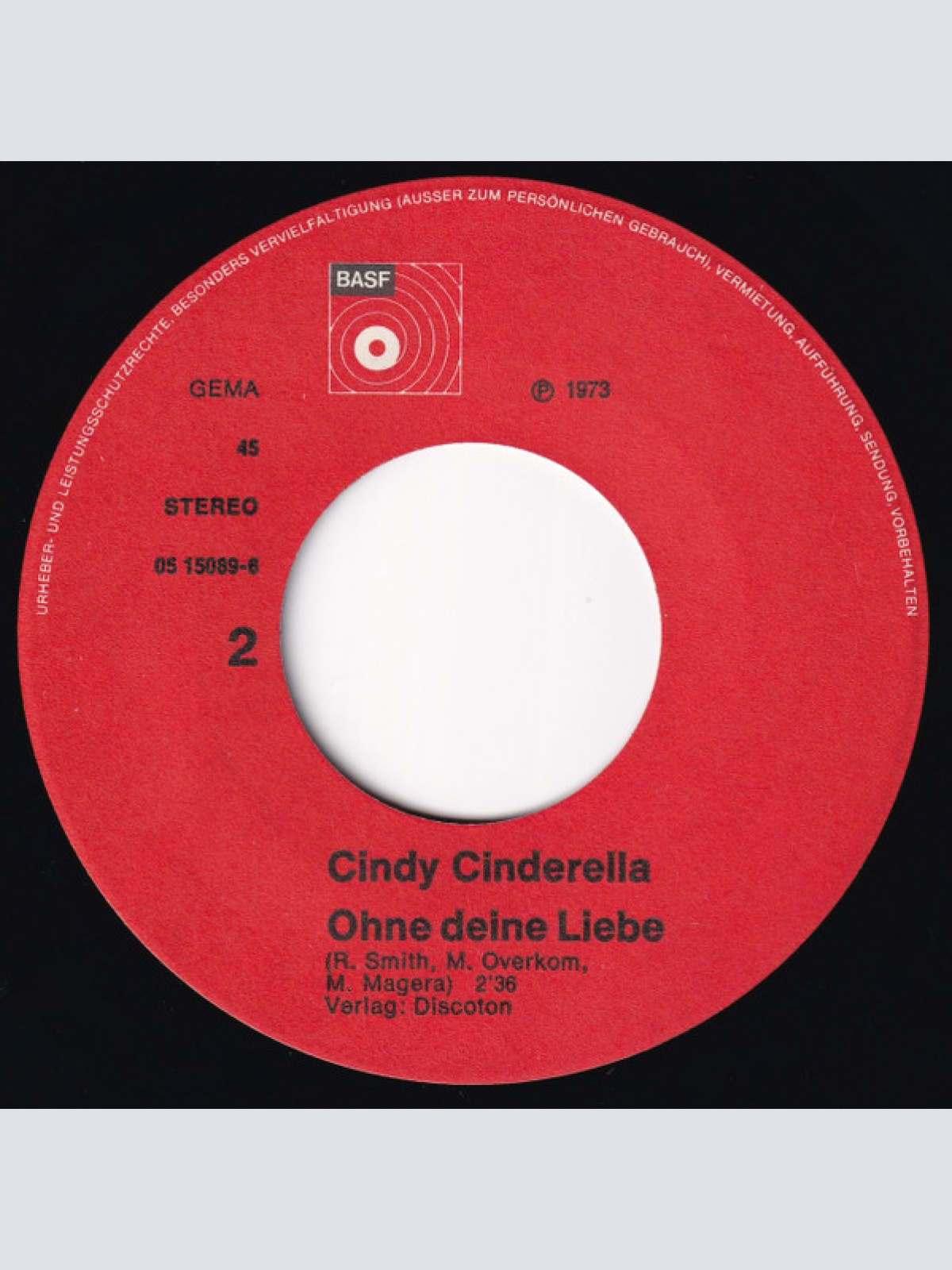 Vinyl / Cindy Cinderella - Adios, Torero, Te Quiero