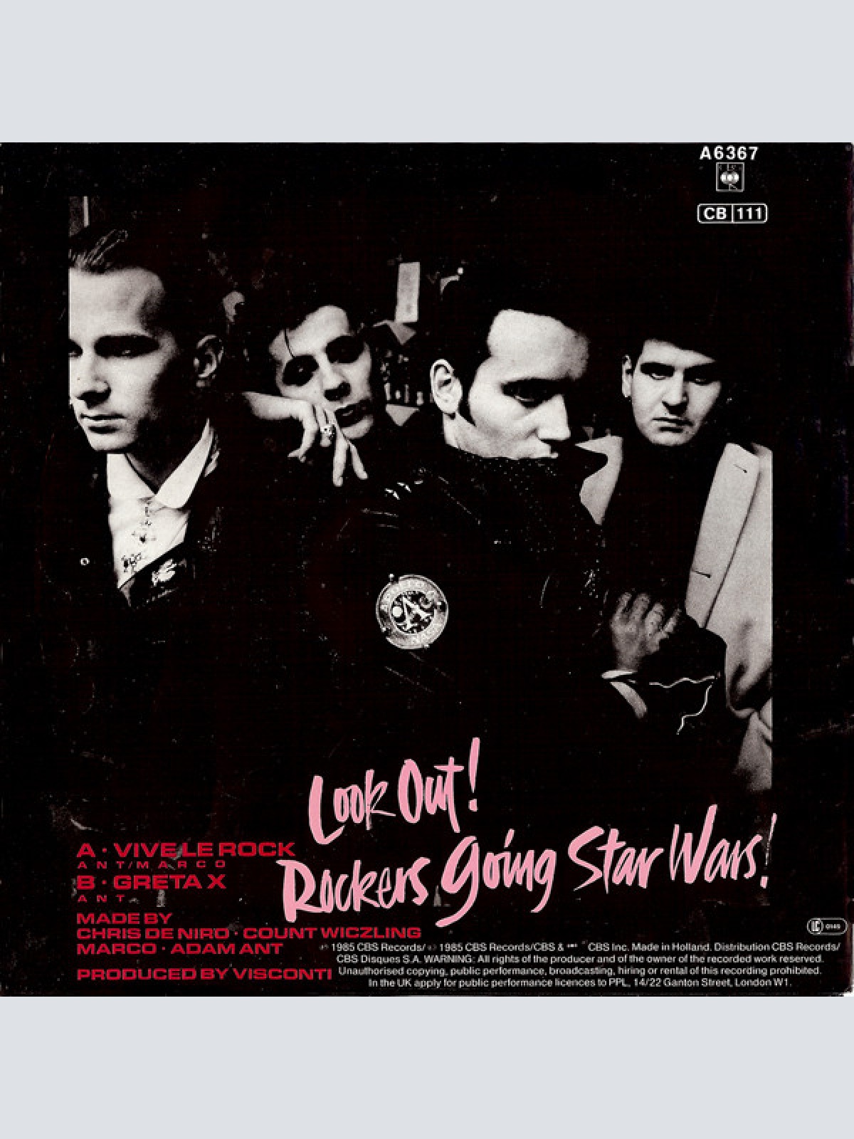 Vinyl / Adam Ant - Vive Le Rock