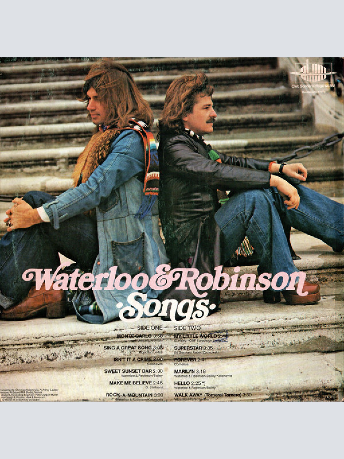 Vinyl / Waterloo & Robinson - Songs
