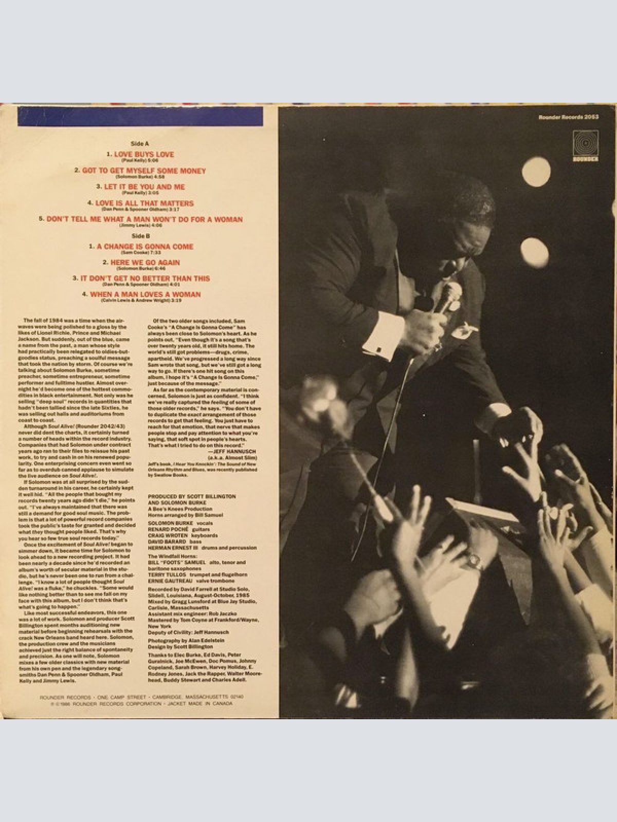 Vinyl / Solomon Burke - A Change Is Gonna Come