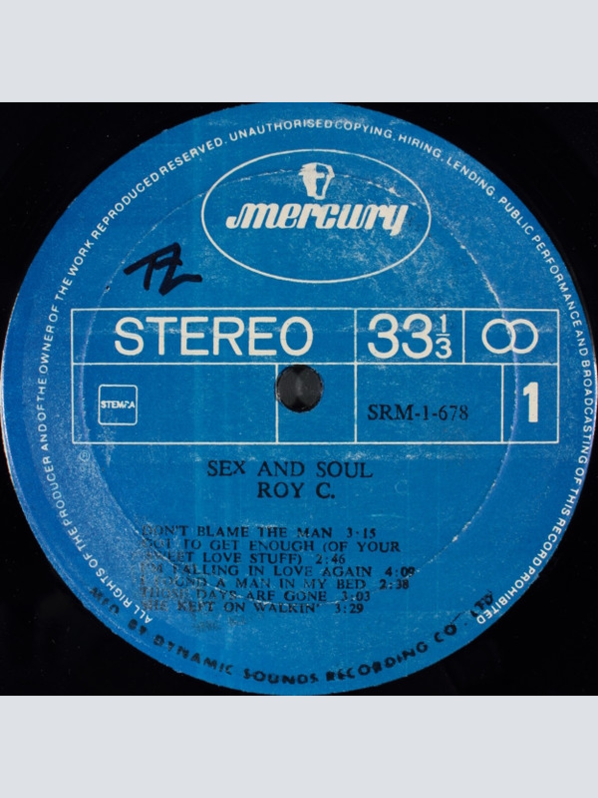 Vinyl / Roy C.* - Sex And Soul