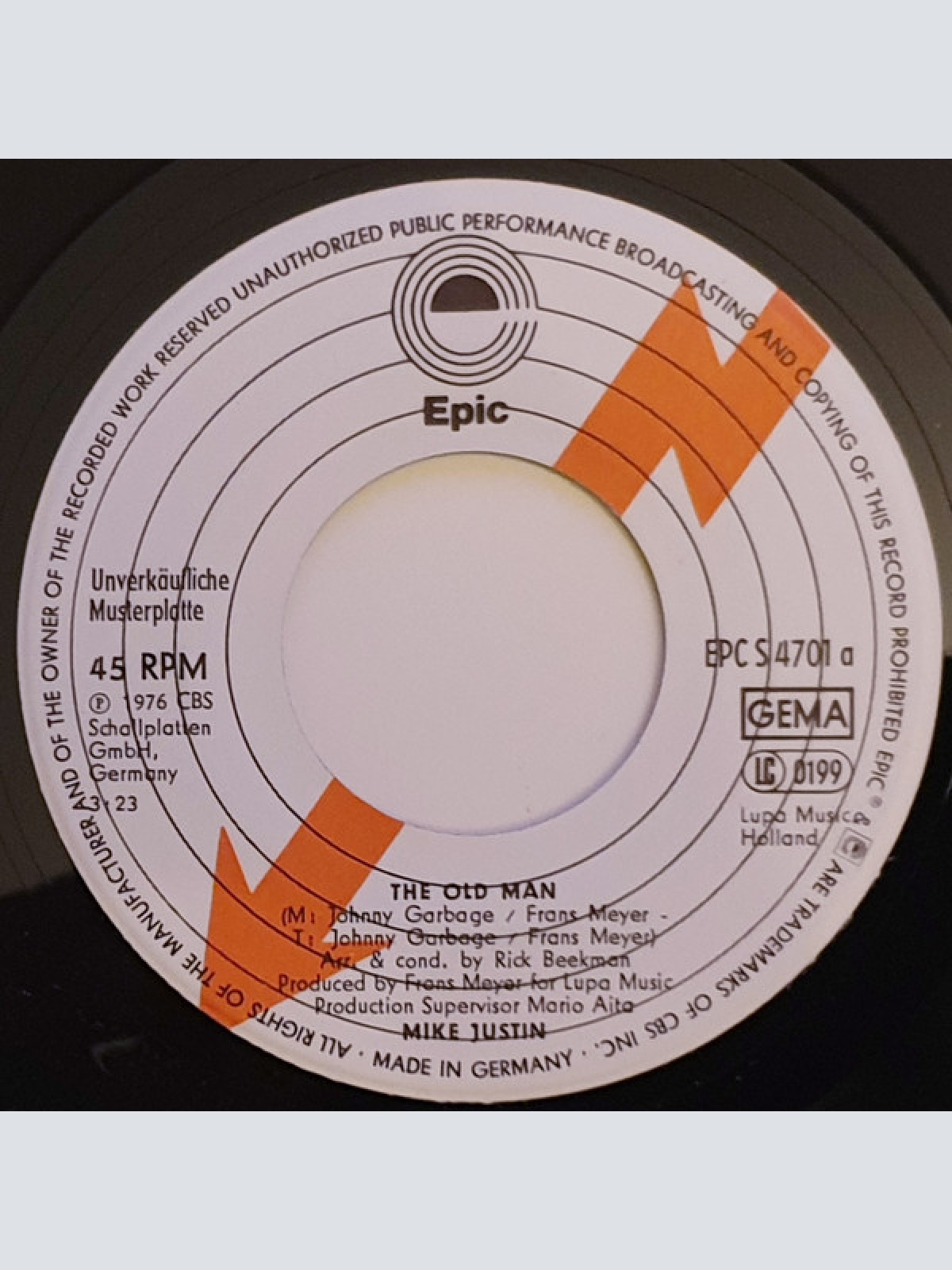 Vinyl / Mike Justin - The Old Man