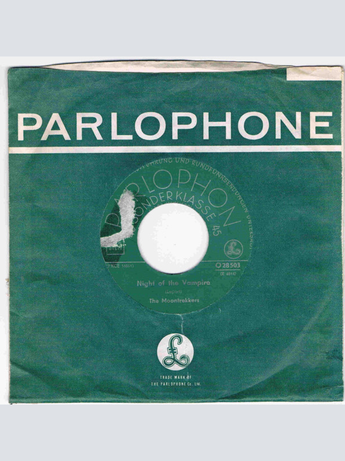 Vinyl / The Moontrekkers - Night Of The Vampire / Melodie D'Amore