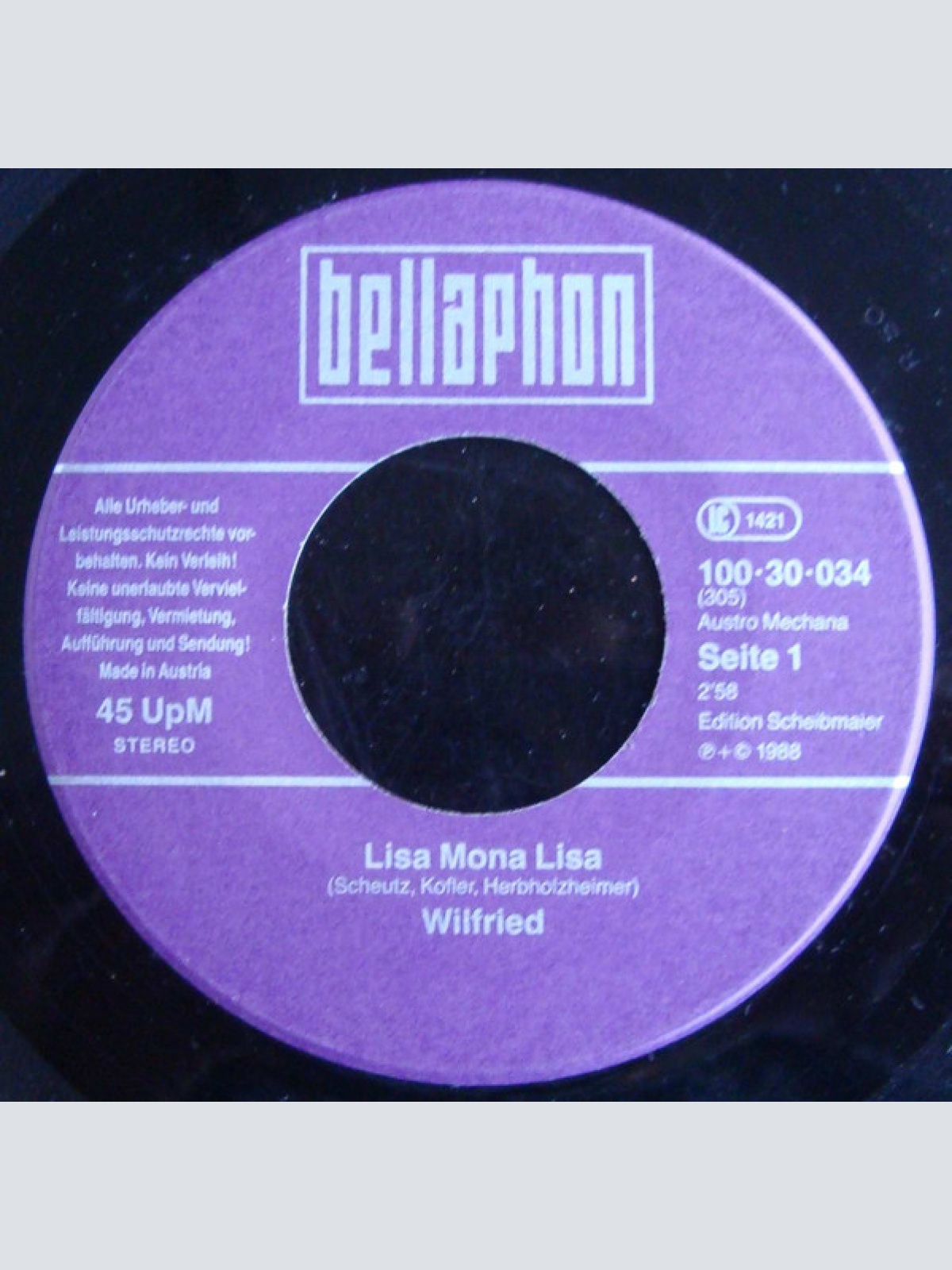 Vinyl / Wilfried - Lisa Mona Lisa