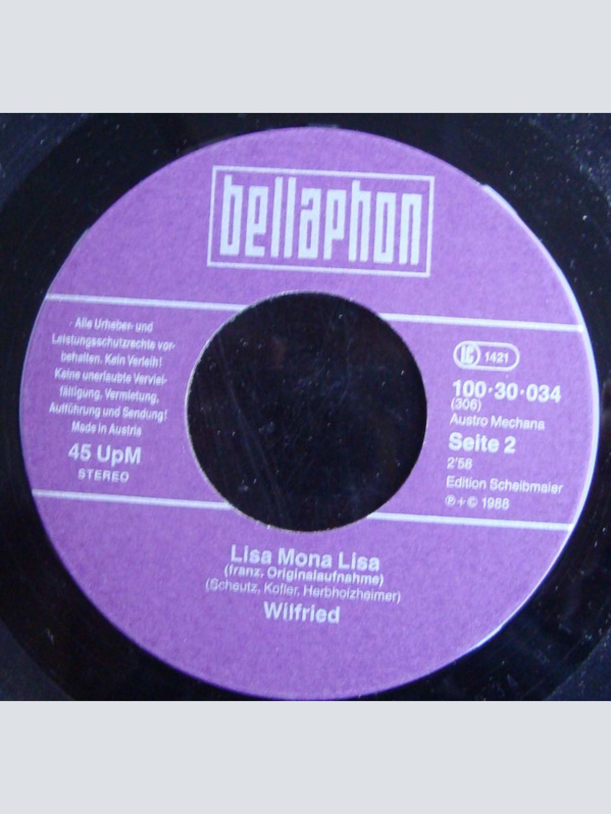 Vinyl / Wilfried - Lisa Mona Lisa