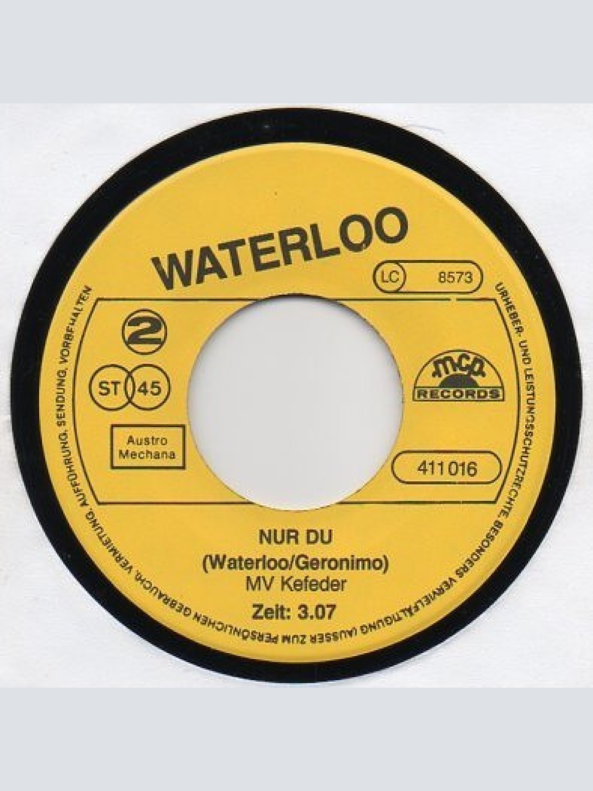 Vinyl / Waterloo (3) - Adesso Tu - Ich Muss Da Durch