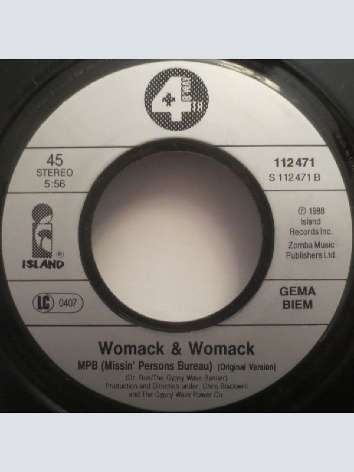 Vinyl / Womack & Womack - MPB (Missin' Persons Bureau)