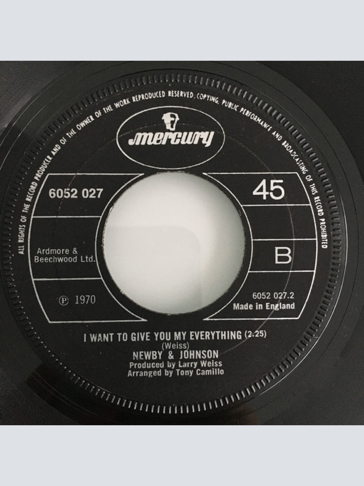 Vinyl / Newby & Johnson - Sweet Happiness