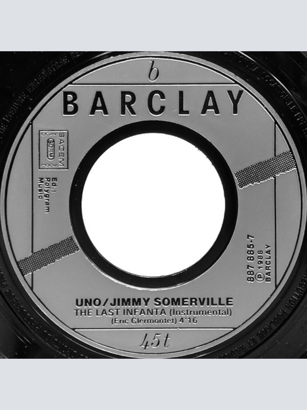 Vinyl / Uno (2) With Jimmy Somerville - The Last Infanta