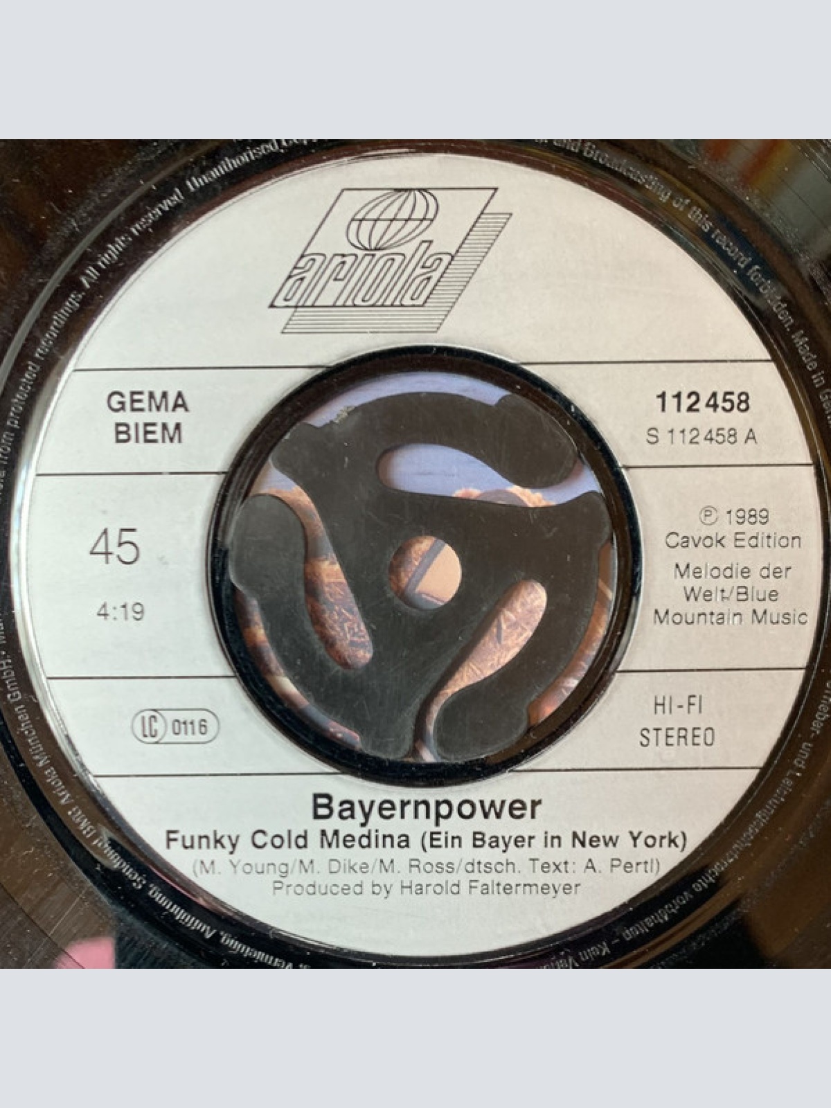 Vinyl / Bayernpower - Funky Cold Medina (Ein Bayer In New York)