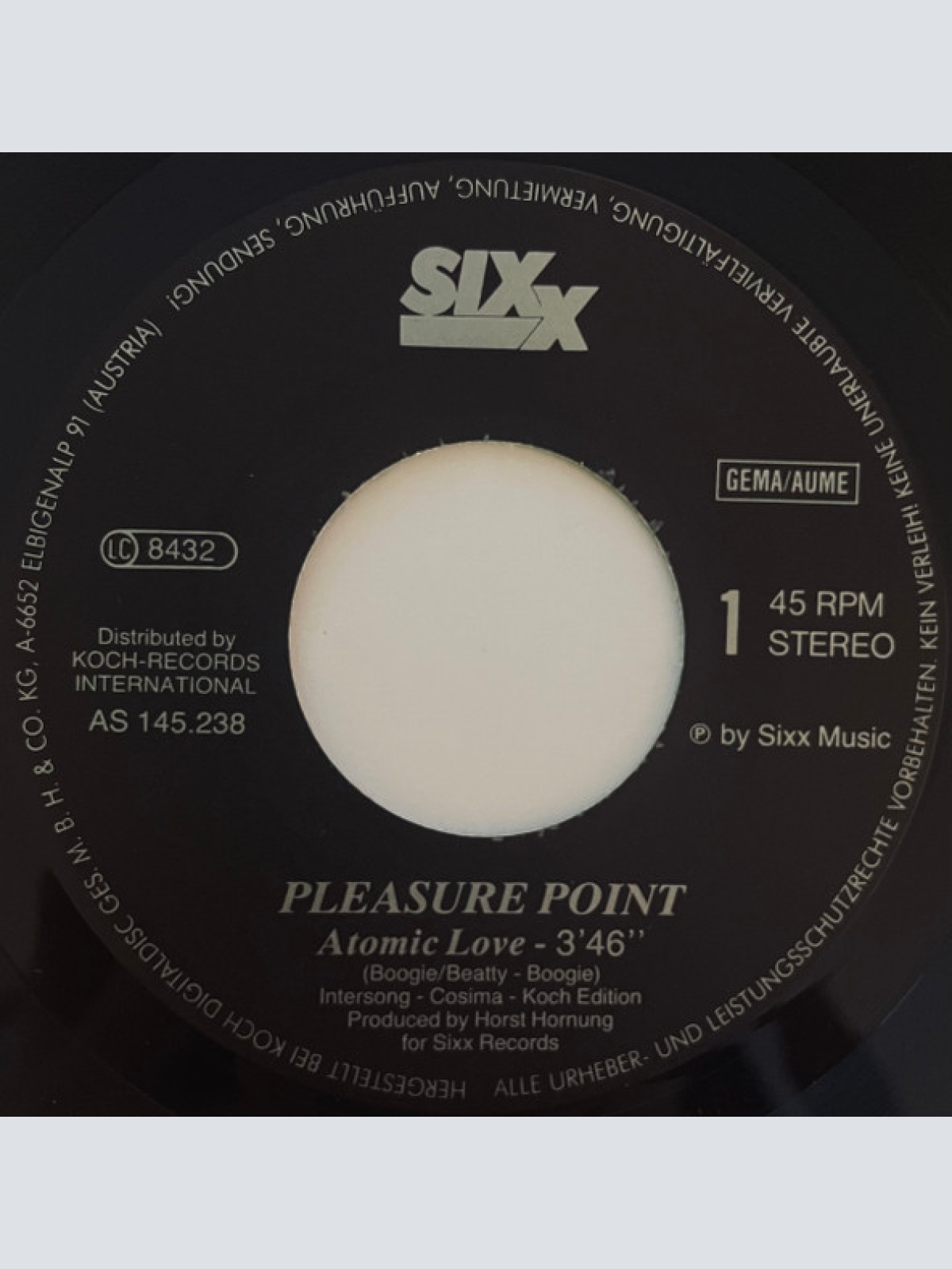 Vinyl / Pleasure Point (2) - Atomic Love / Feed Me