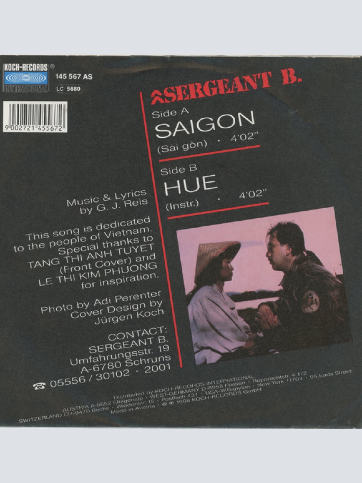 Vinyl / Sergeant B. - Saigon