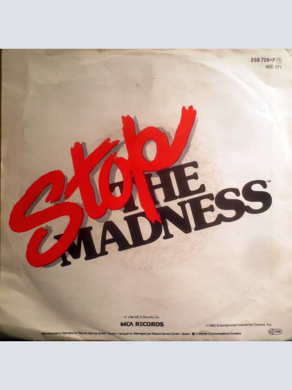 Vinyl / Stop The Madness - Stop The Madness