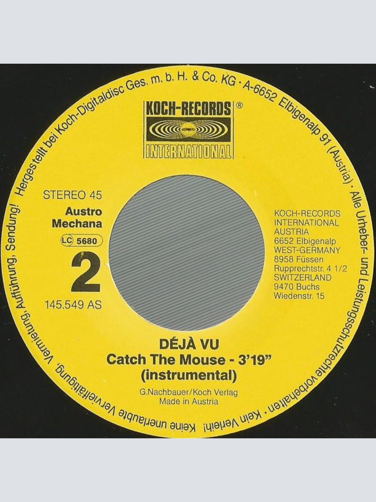 Vinyl / Déjà Vu (5) - Catch The Mouse