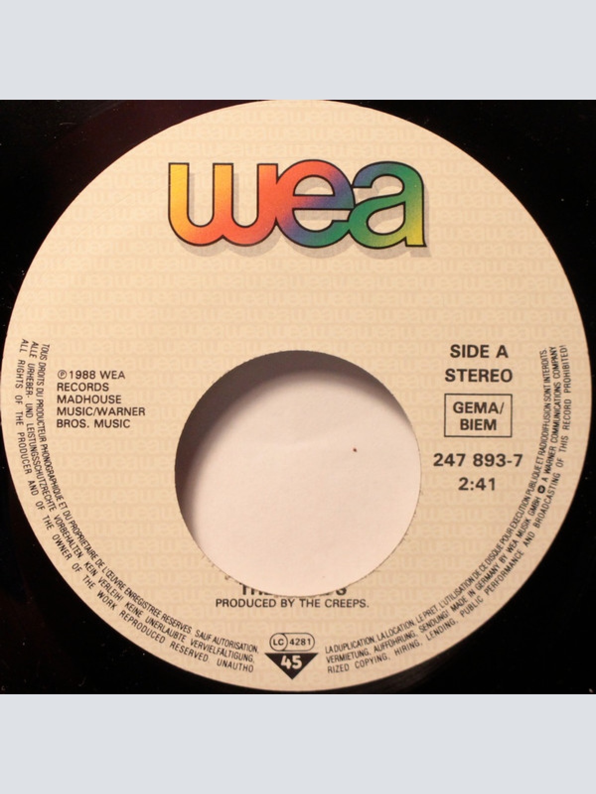 Vinyl / The Creeps - Don't Go Away