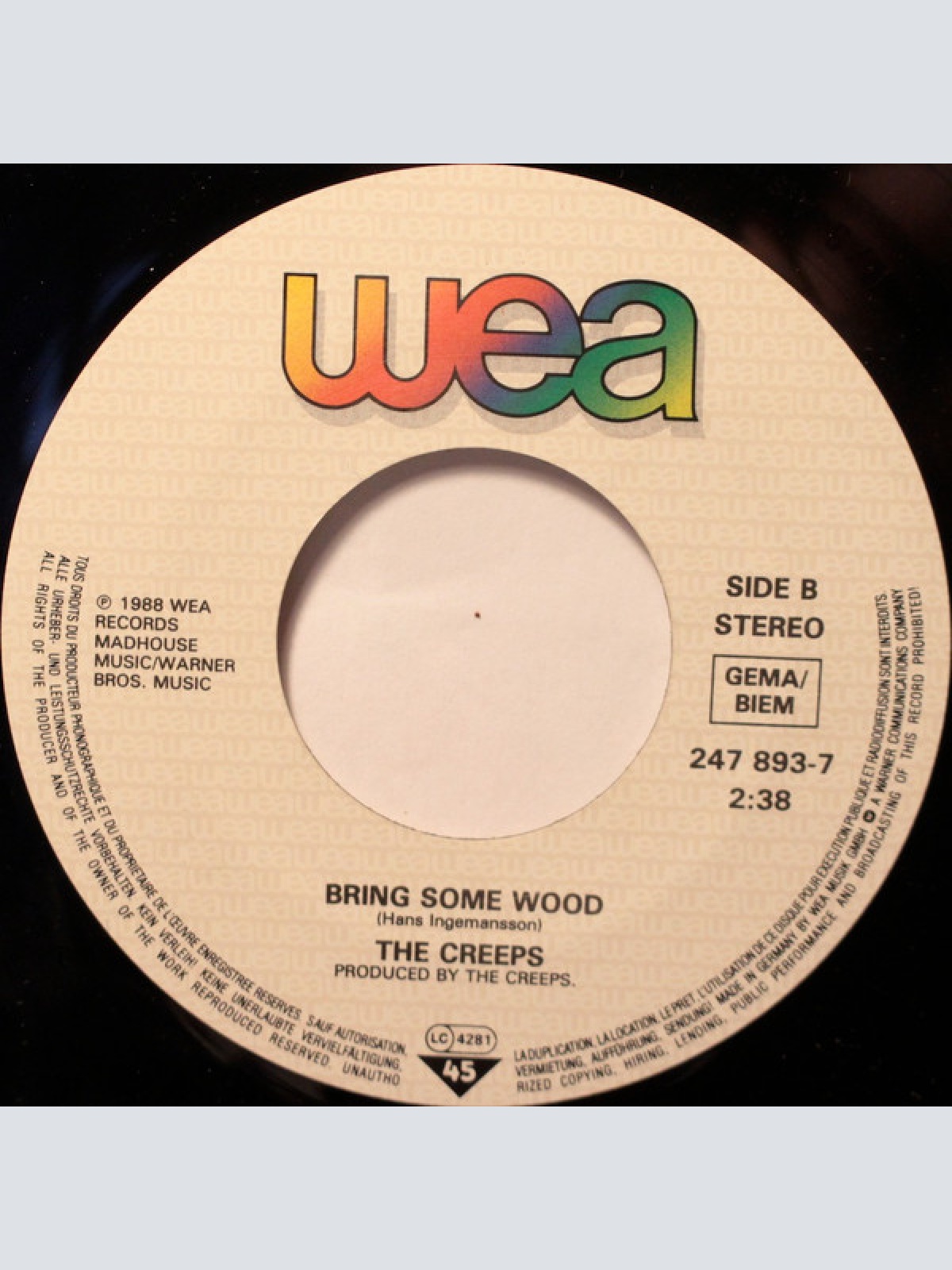 Vinyl / The Creeps - Don't Go Away