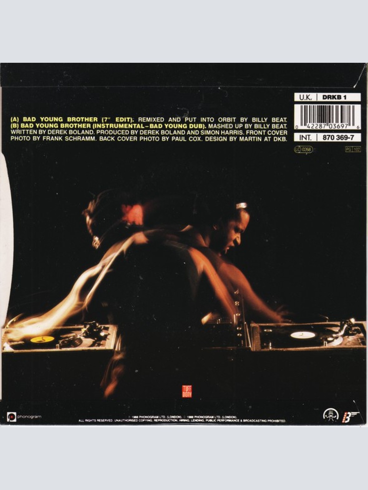 Vinyl / Derek B - Bad Young Brother