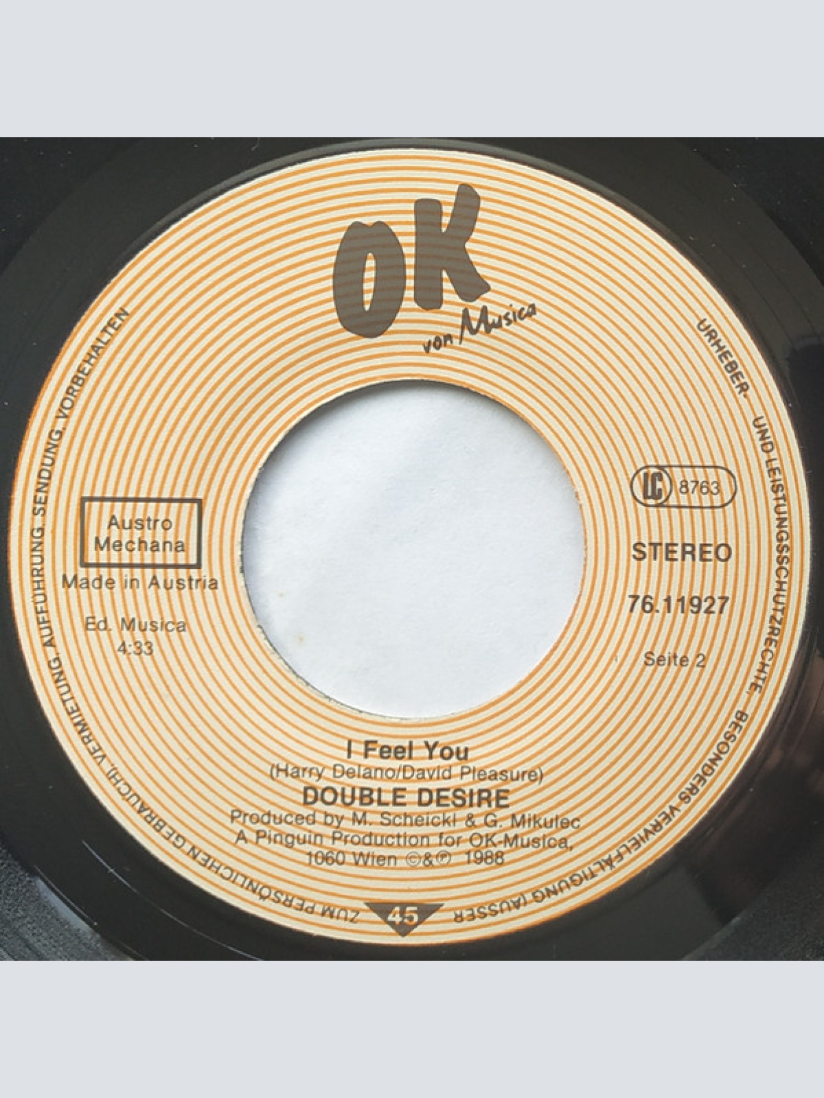 Vinyl / Double Desire - Don't Want To Lose You