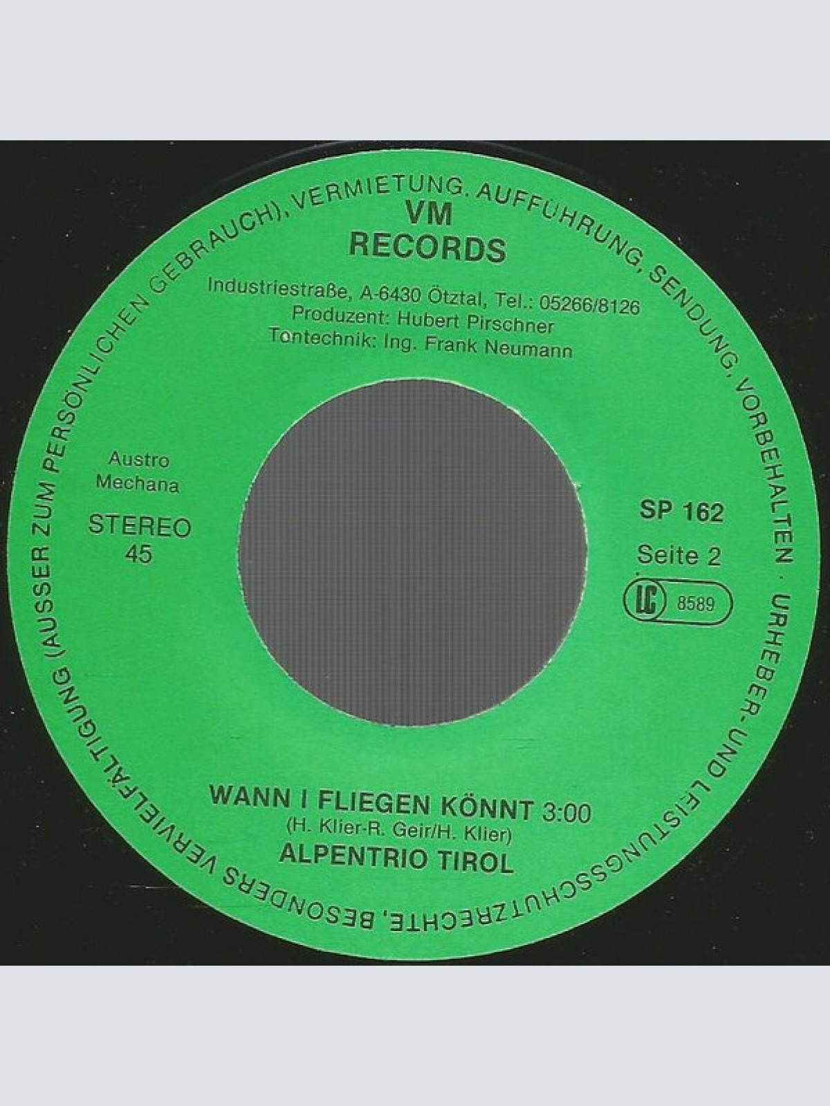 Vinyl / Alpentrio Tirol - Frau Lehrerin