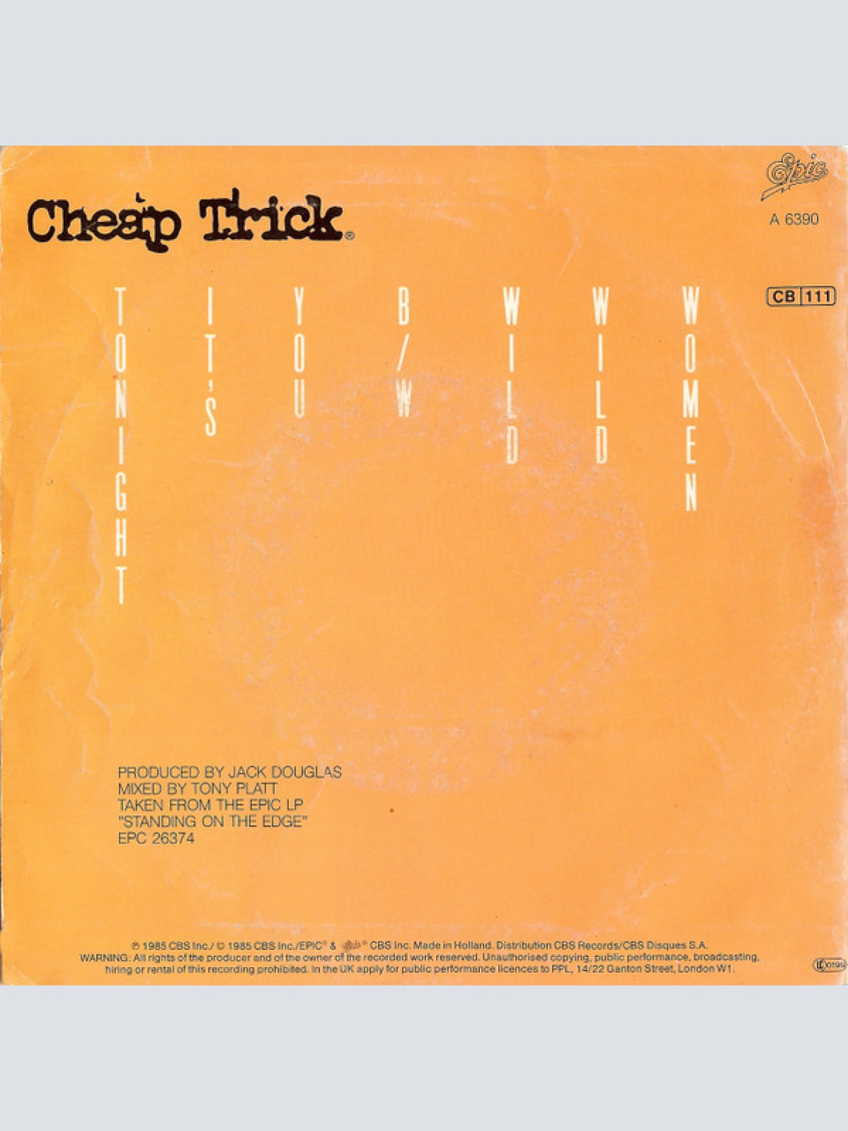 Vinyl / Cheap Trick - Tonight It's You