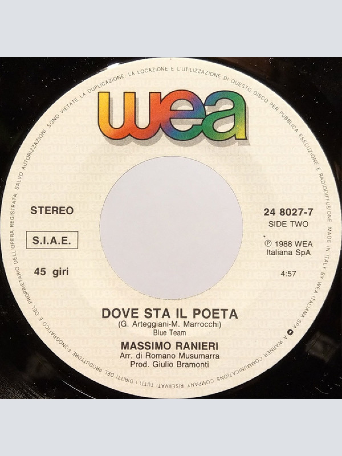 Vinyl / Massimo Ranieri - Perdere L'Amore