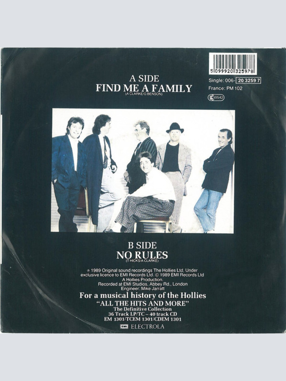Vinyl / The Hollies - Find Me A Family