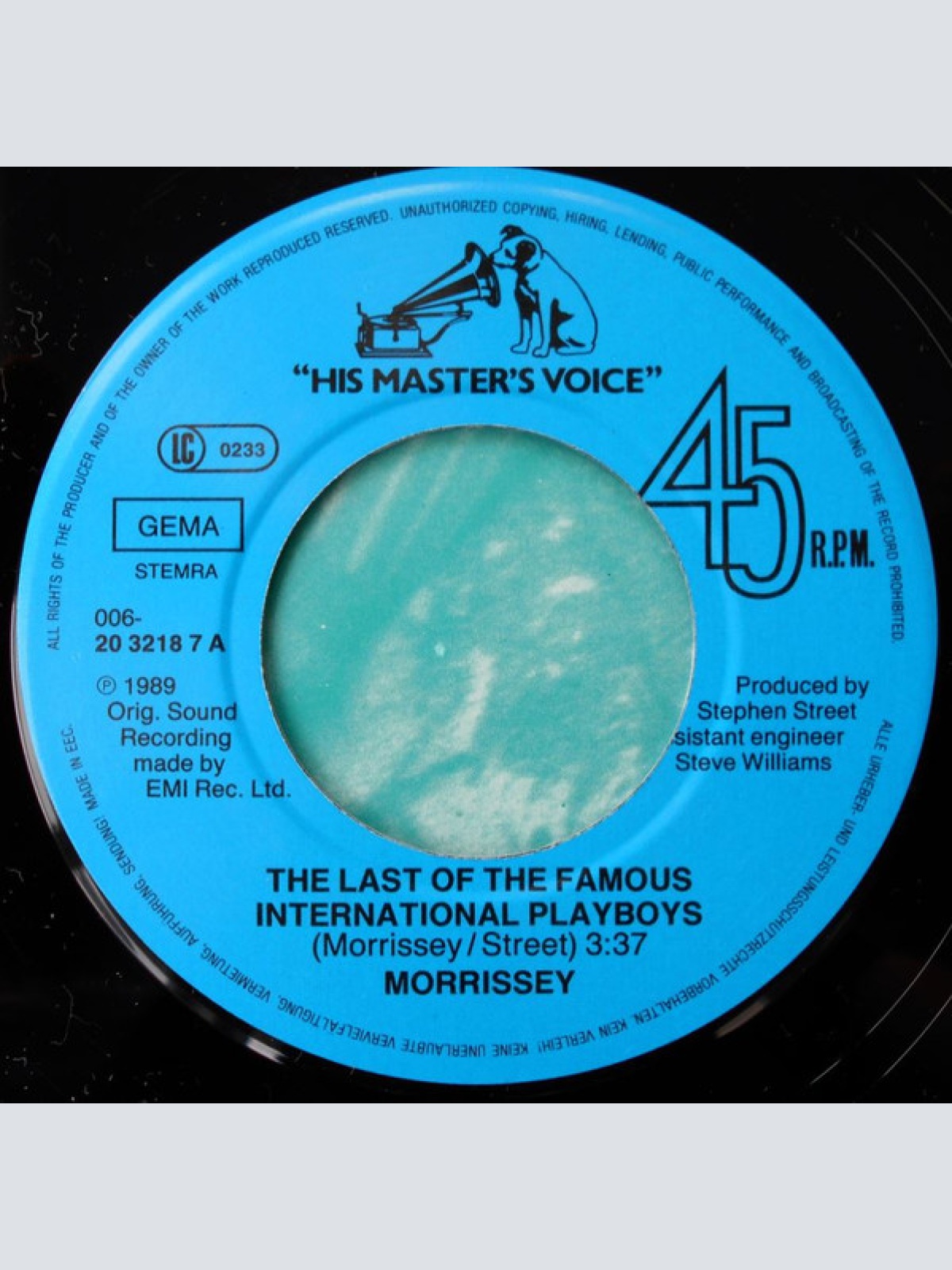 Vinyl / Morrissey - The Last Of The Famous International Playboys