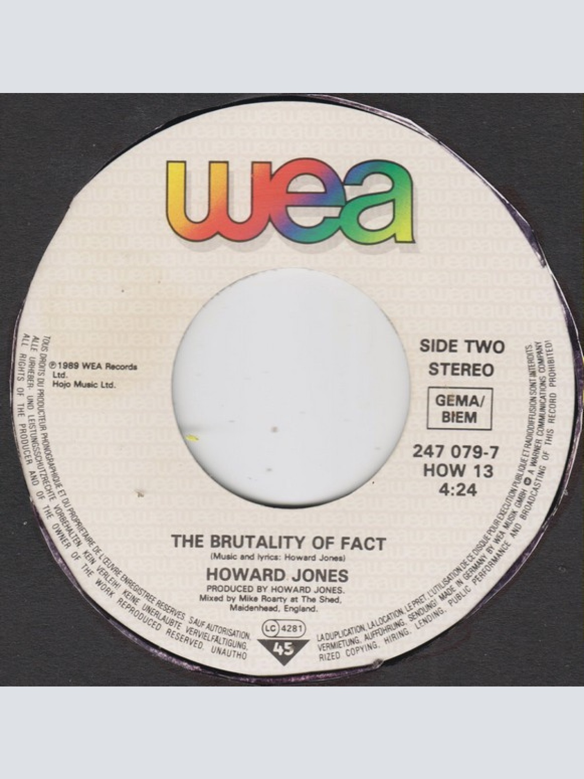 Vinyl / Howard Jones - Everlasting Love