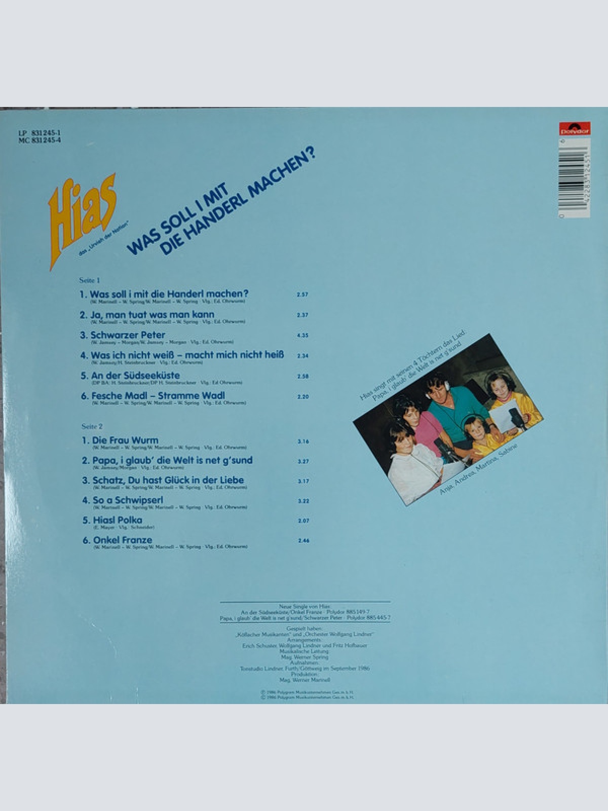 Vinyl / Hias Das »Urvieh Der Nation«* - Was Soll I Mit Die Handerl Machen