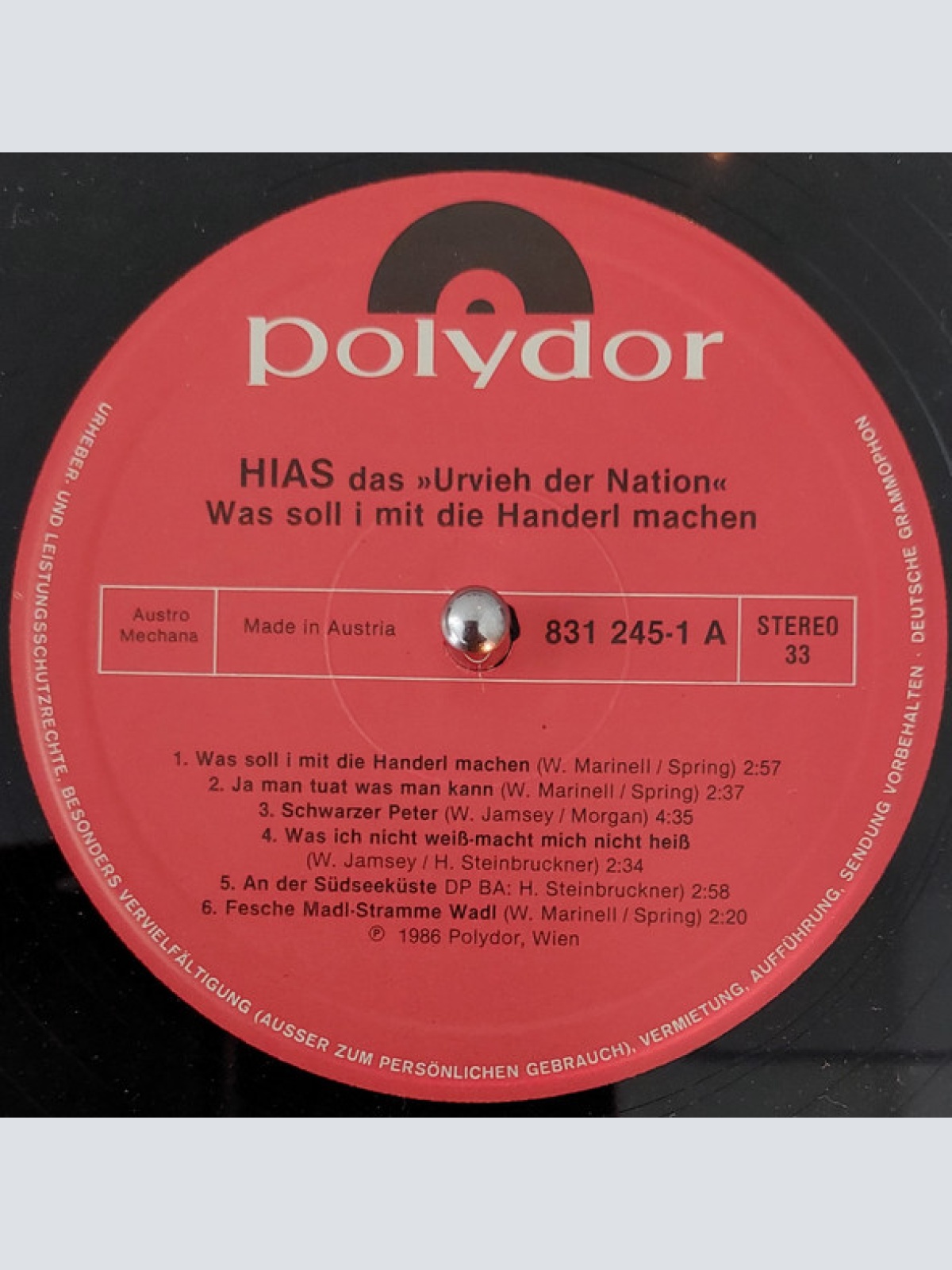 Vinyl / Hias Das »Urvieh Der Nation«* - Was Soll I Mit Die Handerl Machen