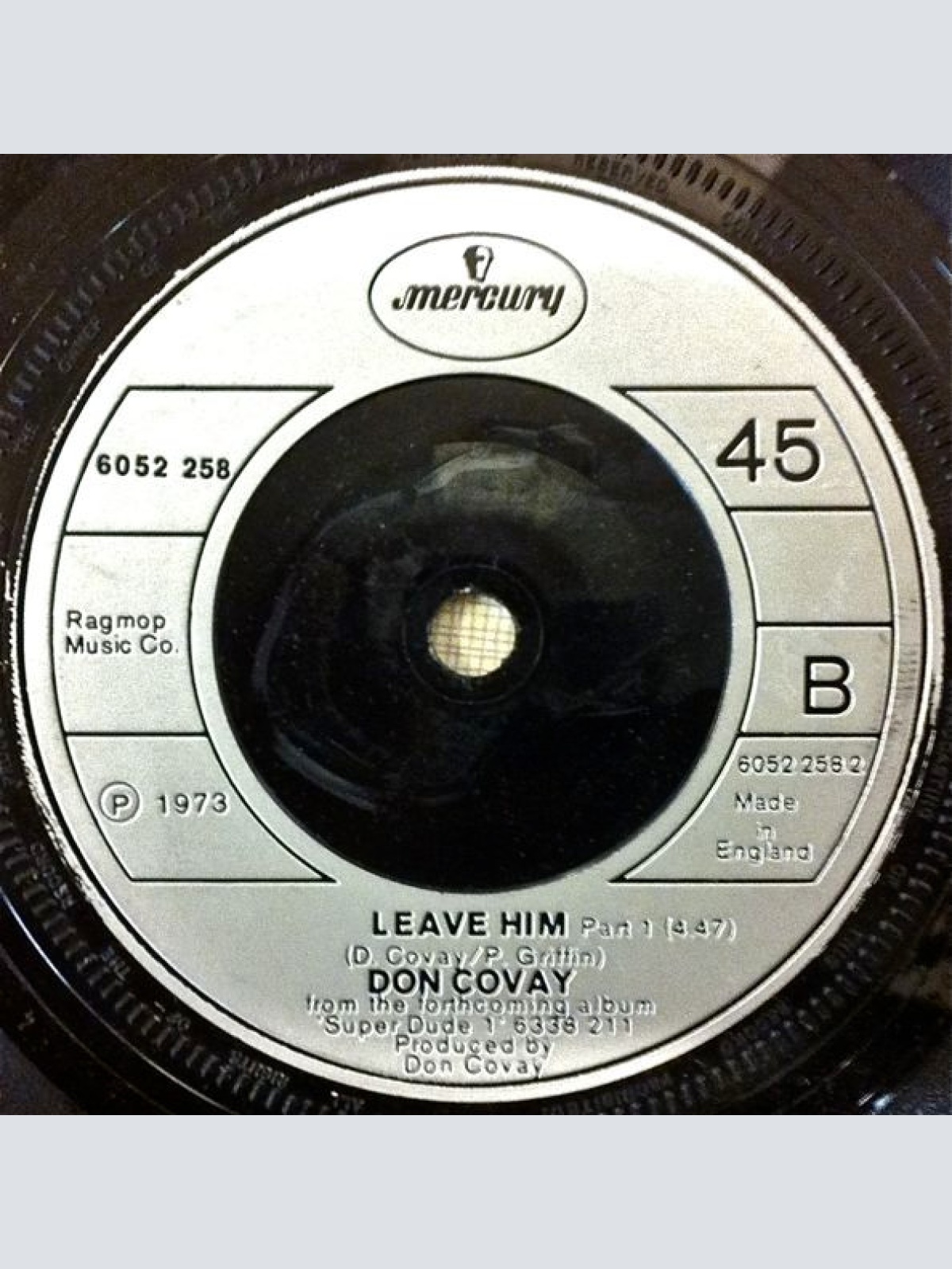Vinyl / Don Covay - Memphis / Leave Him (Part 1)