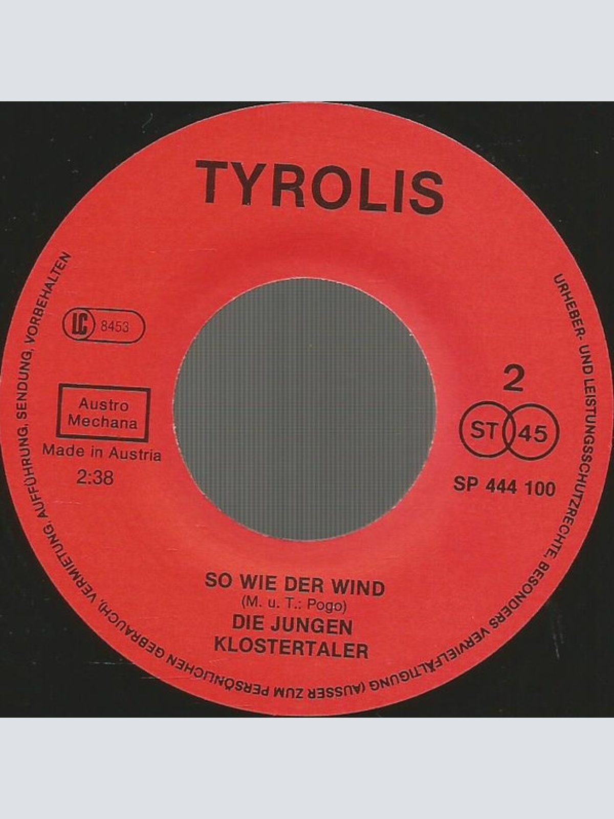 Vinyl / Die Jungen Klostertaler - Hey Boy