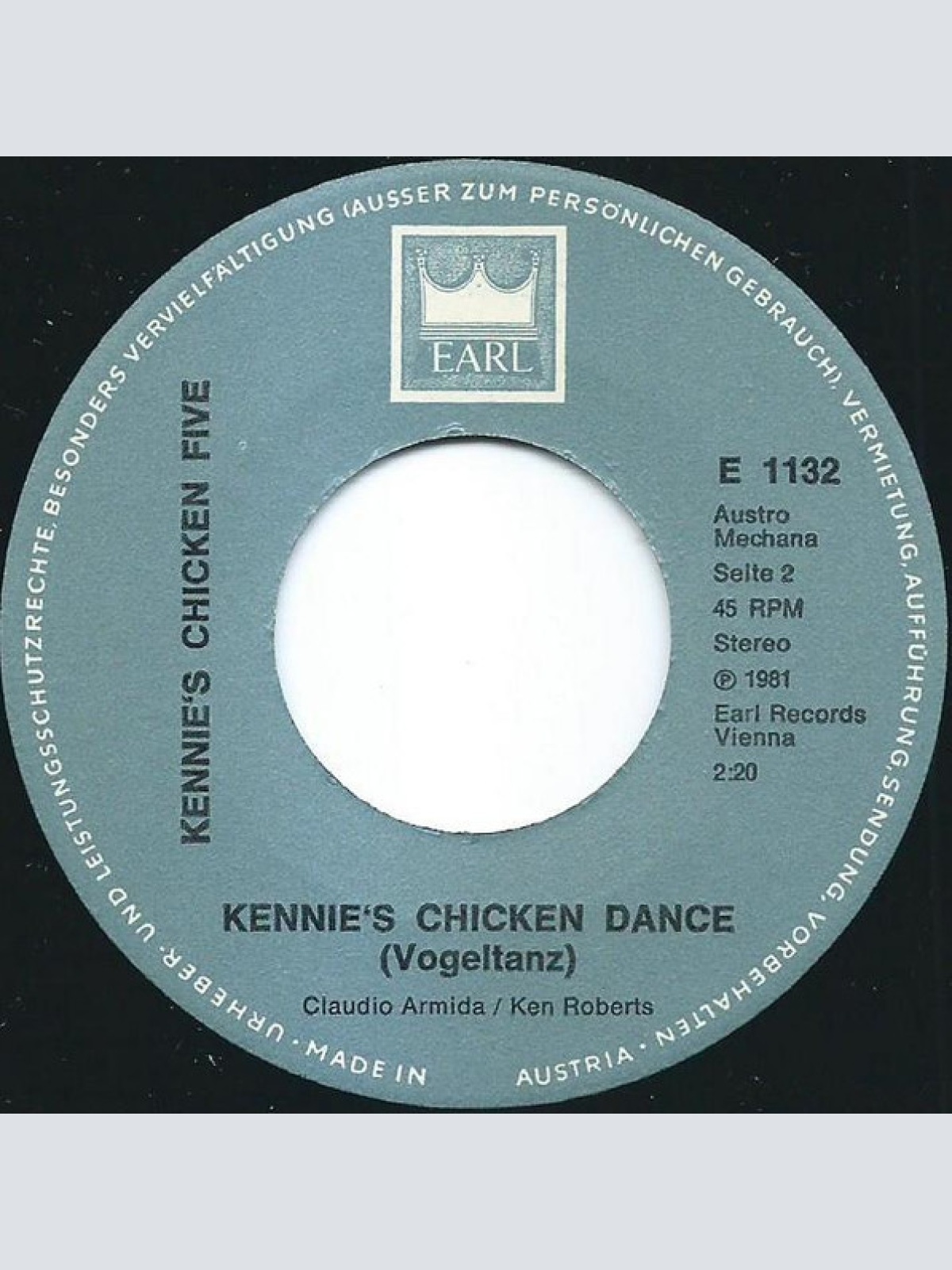 Vinyl / Kennie's Chicken Five - Bleib Doch Noch Ein Stündchen