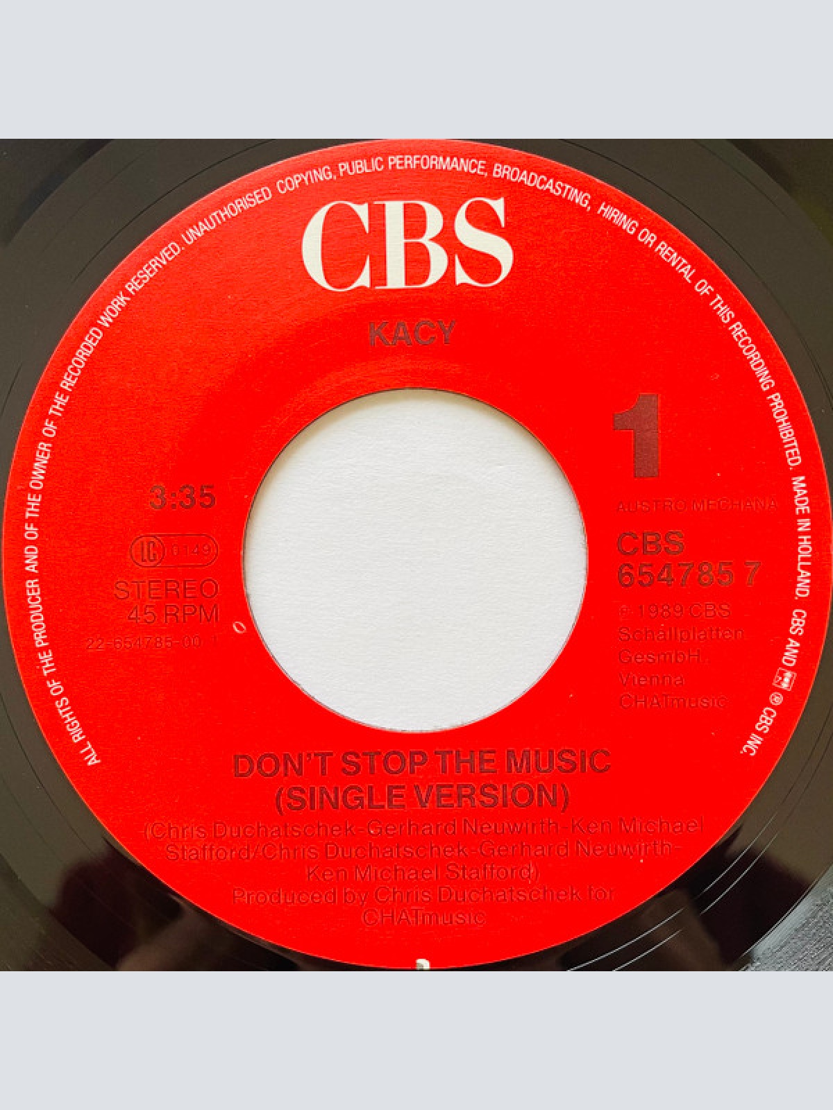 Vinyl / Kacy (3) - Don't Stop The Music