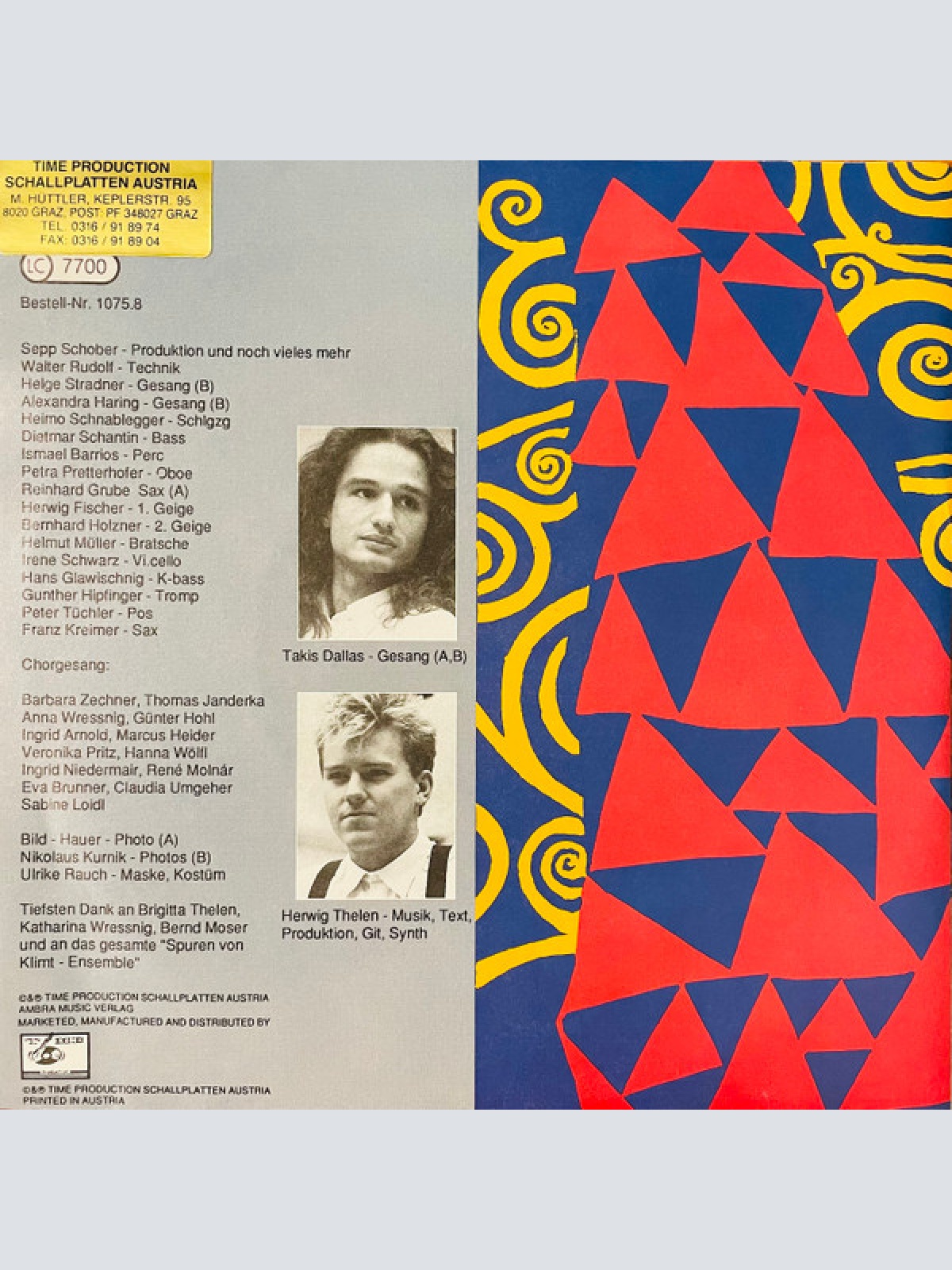 Vinyl / Herwig Thelen - Aus Spuren von Klimt - Ein Lachen Zuviel