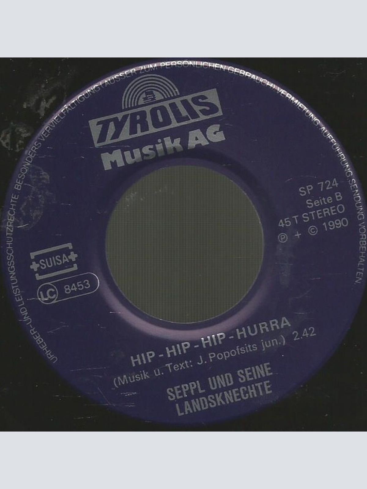 Vinyl / Seppl & Landsknechte* - Fussball - Fussball / Hip-Hip-Hip-Hurra