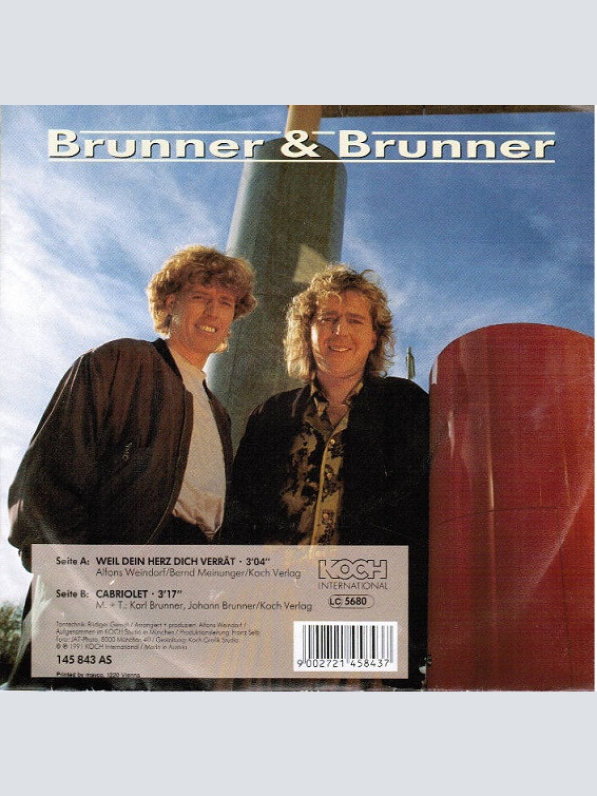 Vinyl / Brunner & Brunner - Weil Dein Herz Dich Verrät